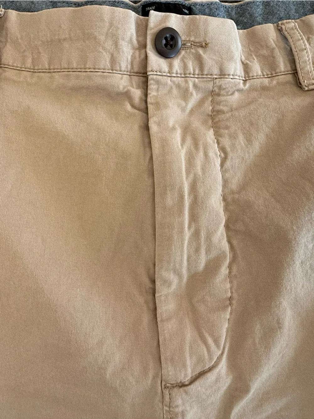 J.Crew men's khaki chino shorts size 42 flat front 7in inseam preppy stretch